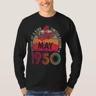 ヴィンテージ72誕生日1950素晴らし年5月以来1 Tシャツ