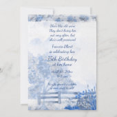 ヴィンテージ75歳の誕生日パーティーの招待状 招待状 (裏面)