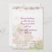 ヴィンテージ75歳の誕生日パーティーの招待状 招待状 (正面)