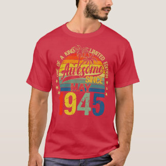 ヴィンテージ77歳1945年5月デコレーション77th Bir Tシャツ