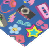 ヴィンテージ80のパターン01.w青BG テーブルクロス (アングル)