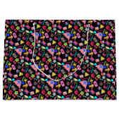 ヴィンテージ80のパターン01.w ラージペーパーバッグ (正面)