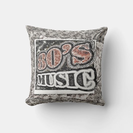 ヴィンテージ80の音楽 – 枕 (正面)