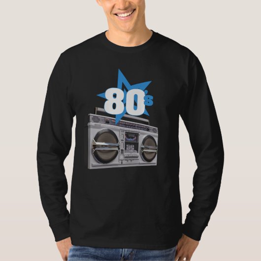 ヴィンテージ80のBoomboxesサウンド Tシャツ (正面)
