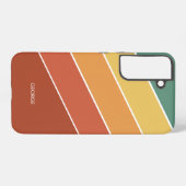 ヴィンテージ80ストライプs名 samsung galaxyケース (裏面横)