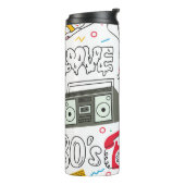 ヴィンテージ80年代のブームボックス付きドール、テレビ タンブラー (回転左)