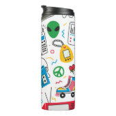 ヴィンテージ80年代のブームボックス付きドール、テレビ タンブラー (回転右)