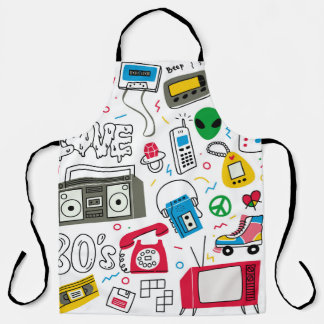 ヴィンテージ80年代90年代のドードルコレクション。 エプロン