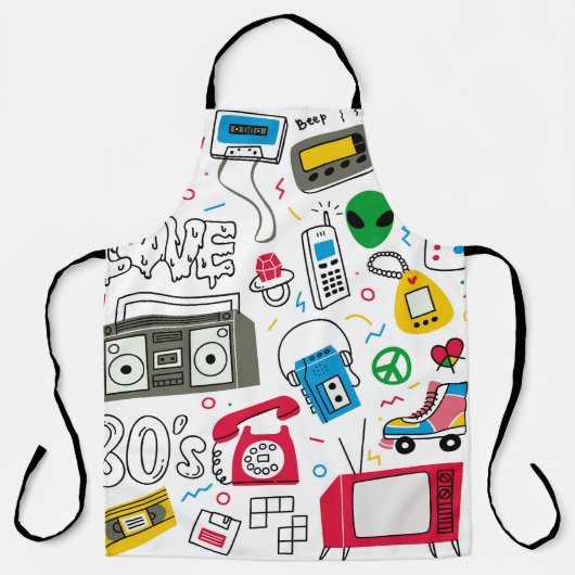 ヴィンテージ80年代90年代のドードルコレクション。 エプロン (正面)