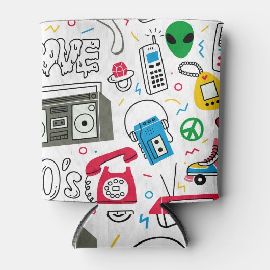 ヴィンテージ80年代90年代のドードルコレクション。 缶クーラー (正面)