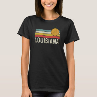 ヴィンテージ80sサンセットサマーレトロスタイルルイジアナUS Tシャツ