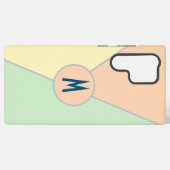 ヴィンテージ80sパステルモノグラムのカラーブロック samsung galaxyケース (裏面横)