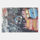 ヴィンテージ80sビデオゲーム雑誌カバー ラッピングペーパーシート (正面2)