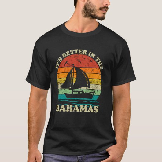 ヴィンテージ80s 70sスタイルバハマの方が良い tシャツ (正面)