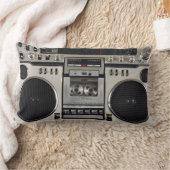 ヴィンテージ80s Boombox Ghettoblaster ランバークッション (ブランケット)