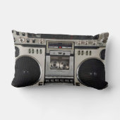 ヴィンテージ80s Boombox Ghettoblaster ランバークッション (裏面)