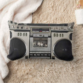 ヴィンテージ80s Boombox Ghettoblaster ランバークッション (ブランケット)