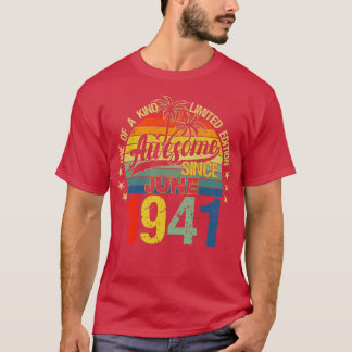 ヴィンテージ81歳1941年6月飾り81Bi Tシャツ