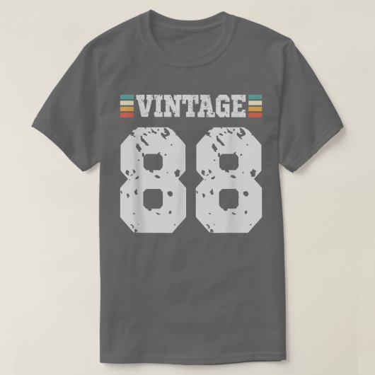 ヴィンテージ88歳ハッピー88誕生日おもしろいスポーツ Tシャツ (デザイン正面)