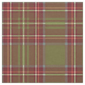 ヴィンテージ8 dark odee green/red/blue/white plaid ファブリック (クローズアップ)