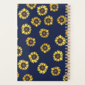 ヴィンテージ90年代ひまわりヒマワールアートレトロな太陽 プランナー手帳 (裏面)