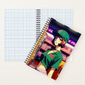 ヴィンテージ90年代アニメガールスタイルノート ノートブック (内側)