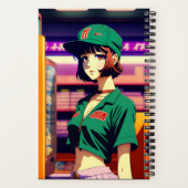 ヴィンテージ90年代アニメガールスタイルノート ノートブック (裏面)