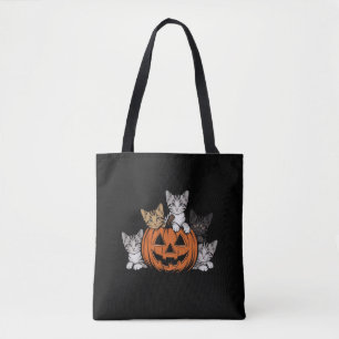 ヴィンテージ90年代キャットハロウィーンレトロシ不気味ーズ トートバッグ