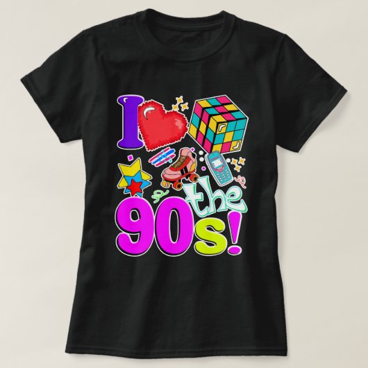 ヴィンテージ90年代スタイル女性 Tシャツ (デザイン正面)