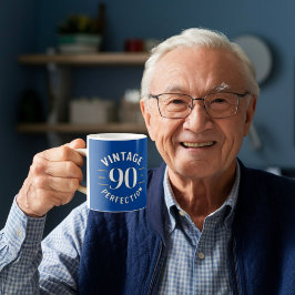 ヴィンテージ90歳から90番目の贈り物 コーヒーマグカップ