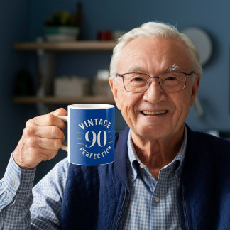 ヴィンテージ90歳から90番目の贈り物 コーヒーマグカップ