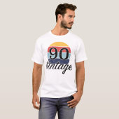 ヴィンテージ90誕生日夕日 Tシャツ (正面フル)