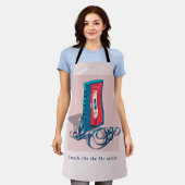 ヴィンテージ'90sカセットテープ エプロン (着用した状態)