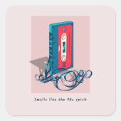 ヴィンテージ'90sカセットテープ スクエアシール (正面)