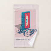 ヴィンテージ'90sカセットテープ バスタオルセット (ハンドタオル)