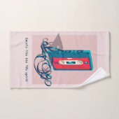 ヴィンテージ'90sカセットテープ バスタオルセット (ハンドタオル)