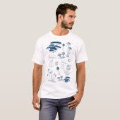 ヴィンテージ90'sタトゥーキノコデザインTシャツ Tシャツ (正面フル)