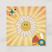 ヴィンテージ90sレトロビニールスクール先生 スクエア名刺 (正面)