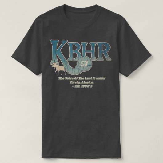 ヴィンテージ90s KBHRアムノーザンエクスポージャーベビーBodysui Tシャツ (デザイン正面)