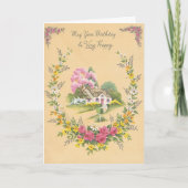 ヴィンテージ – あなたの誕生日が非常に幸せでありますように カード (正面)