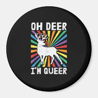ヴィンテージ おお 鹿 私はクィア プライド LGBT ゲイ レズビアン マグネット