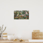 ヴィンテージ おしゃれ カラフル 花 フラワー 絵画 ポスター (キッチン)