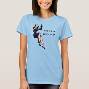 ヴィンテージ おしゃれ 金髪 レトロ グラマー ガール ピンナップ Tシャツ