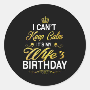 ヴィンテージ おだやかじゃないな 妻の誕生日 ラウンドシール