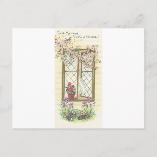 ヴィンテージ「おはよう、元気になれ」 ポストカード (正面)