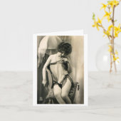 ヴィンテージ – おばあちゃんパンティ、 カード (黄色い花)