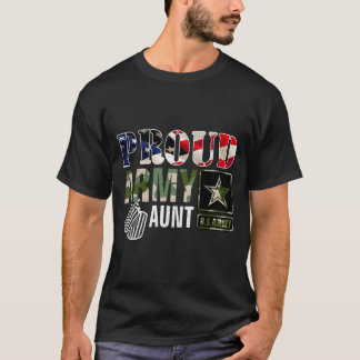 ヴィンテージ おばさん アメリカ陸軍 を誇りに カモフラージュ アメリカ国旗 Tシャツ