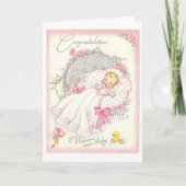 ヴィンテージ – おめでとうございます…ようこそ親愛ベビー, カード (正面)