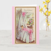 ヴィンテージ – おめでとうございます。 カード (黄色い花)