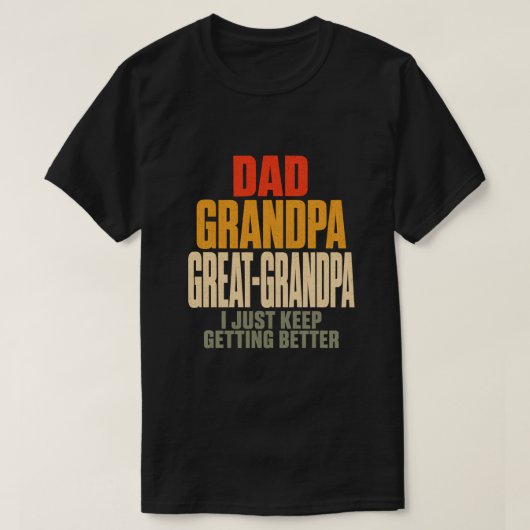 ヴィンテージ お父さん おじいさん 曽祖父 Tシャツ (デザイン正面)